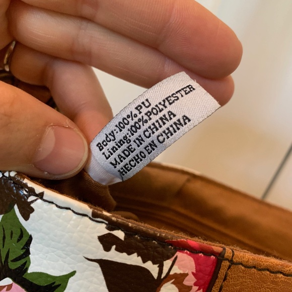 ALDO Crossbody Floral Purse with Cognac Accents - Picture 4 of 6